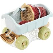 Carucior cu maner si set galetica - plastic reciclat tk7687