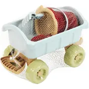 Carucior cu maner si set galetica - plastic reciclat tk7687