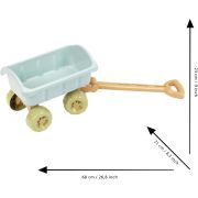 Carucior cu maner si set galetica - plastic reciclat tk7687