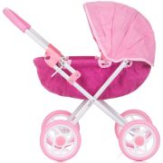 Carucior pentru papusi chipolino daisy pink linen hubkzkdz02402pp