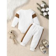 Costumas alb pentru bebelusi - mama's boy mdtu12-r1