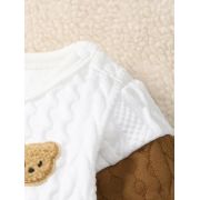 Costumas alb pentru bebelusi - mama's boy mdtu12-r1