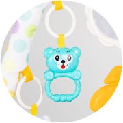 Covoras de joaca cu pian chipolino zoo party blue hubpgrzp02301bl