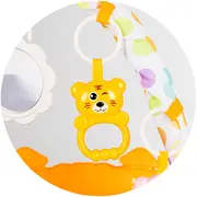 Covoras de joaca cu pian chipolino zoo party blue hubpgrzp02301bl