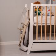 Leagan electric pentru bebelusi cu spatar reglabil si senzor de miscare, AppeKids Evoque - Bubble Beige KRTAK275978