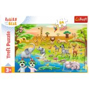 PUZZLE TREFL 24 MAXI BABIES AND THE BEAR SAFARI VIV14373