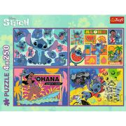 PUZZLE TREFL 4X250 DISNEY UIMITORUL STITCH VIV13311