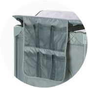 Patut pliabil cu saltea de infasat chipolino luna basil hubkosilu253ba