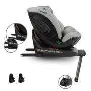 Scaun auto cu isofix kidwell gocar, grupa 40-135 cm, i-size, omologare r129 - gri edeedifosagoc02a0