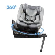 Scaun auto cu isofix kidwell gocar, grupa 40-135 cm, i-size, omologare r129 - gri edeedifosagoc02a0
