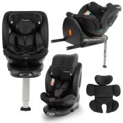Scaun auto cu isofix kidwell gocar, grupa 40-135 cm, i-size, omologare r129 - negru edeedifosagoc01a0