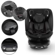Scaun auto cu isofix kidwell gocar, grupa 40-135 cm, i-size, omologare r129 - negru edeedifosagoc01a0