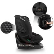 Scaun auto cu isofix kidwell gocar, grupa 40-135 cm, i-size, omologare r129 - negru edeedifosagoc01a0