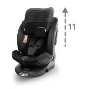 Scaun auto cu isofix kidwell gocar, grupa 40-135 cm, i-size, omologare r129 - negru-gri edeedifosagoc03a0