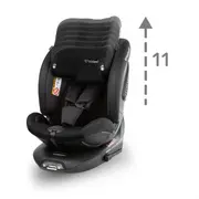 Scaun auto cu isofix kidwell gocar, grupa 40-135 cm, i-size, omologare r129 - negru-gri edeedifosagoc03a0
