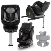 Scaun auto cu isofix kidwell gocar, grupa 40-135 cm, i-size, omologare r129 - negru-gri edeedifosagoc03a0