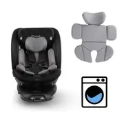 Scaun auto cu isofix kidwell gocar, grupa 40-135 cm, i-size, omologare r129 - negru-gri edeedifosagoc03a0