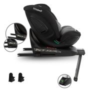Scaun auto cu isofix kidwell gocar, grupa 40-135 cm, i-size, omologare r129 - negru-gri edeedifosagoc03a0