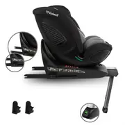 Scaun auto cu isofix kidwell gocar, grupa 40-135 cm, i-size, omologare r129 - negru-gri edeedifosagoc03a0