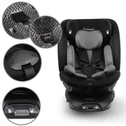 Scaun auto cu isofix kidwell gocar, grupa 40-135 cm, i-size, omologare r129 - negru-gri edeedifosagoc03a0