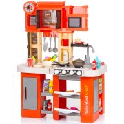 Set jucarie chipolino kitchen 84 cm cu sistem de curgere apa, lumini, sunete si 79 accesorii hubdipk002422kl