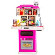 Set jucarie chipolino kitchen 87 cm cu sistem de curgere apa, lumini, sunete si 63 accesorii hubdipk002417dk