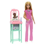 BARBIE SET DE JOACA PAPUSA BARBIE FACE CARIERA PEDIATRU VIVMTJCR71_JCR72