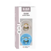 Bibs - set 2 suzete colour latex, tetina rotunda, 0 luni +-mushroom/breeze bbb110462