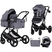 Carucior chipolino amore 3 in 1 cloud grey hubst-kkam02502cl