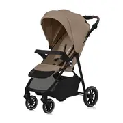 Carucior sport, Lionelo, Emma One, Cu tavita, Suport pahar, Plasa de tantari, Roti EVA, Maner reglabil, Pana la 22 kg, 6 luni+, Conform cu EN1888-1, Bej BYNLO-EMMA_ONE_BEIGE_SAND