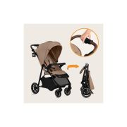 Carucior sport, Lionelo, Emma One, Cu tavita, Suport pahar, Plasa de tantari, Roti EVA, Maner reglabil, Pana la 22 kg, 6 luni+, Conform cu EN1888-1, Bej BYNLO-EMMA_ONE_BEIGE_SAND
