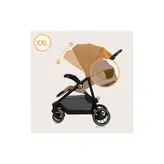 Carucior sport, Lionelo, Emma One, Cu tavita, Suport pahar, Plasa de tantari, Roti EVA, Maner reglabil, Pana la 22 kg, 6 luni+, Conform cu EN1888-1, Bej BYNLO-EMMA_ONE_BEIGE_SAND