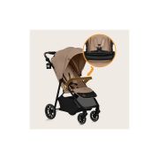 Carucior sport, Lionelo, Emma One, Cu tavita, Suport pahar, Plasa de tantari, Roti EVA, Maner reglabil, Pana la 22 kg, 6 luni+, Conform cu EN1888-1, Bej BYNLO-EMMA_ONE_BEIGE_SAND