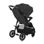 Carucior sport, Lionelo, Emma One, Cu tavita, Suport pahar, Plasa de tantari, Roti EVA, Maner reglabil, Pana la 22 kg, 6 luni+, Conform cu EN1888-1, Gri BYNLO-EMMA_ONE_GREY_STONE