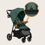 Carucior sport, Lionelo, Emma One, Cu tavita, Suport pahar, Plasa de tantari, Roti EVA, Maner reglabil, Pana la 22 kg, 6 luni+, Conform cu EN1888-1, Verde BYNLO-EMMA_ONE_GREEN_FOREST