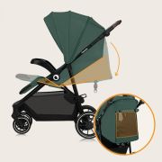 Carucior sport, Lionelo, Emma One, Cu tavita, Suport pahar, Plasa de tantari, Roti EVA, Maner reglabil, Pana la 22 kg, 6 luni+, Conform cu EN1888-1, Verde BYNLO-EMMA_ONE_GREEN_FOREST