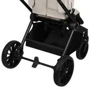 Carucior sport, Lionelo, Mika Plus, Cadru din aluminiu, Copertina XXL, Spatar reglabil in 3 pozitii, Cu accesorii, Pana la 22 kg, 6-48 luni; EN1888-1, EN1888-2 EN1466, Bej BYNLO-MIKA_PLUS_BEIGE_SAND