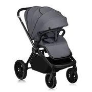Carucior sport, Lionelo, Mika Plus, Cadru din aluminiu, Copertina XXL, Spatar reglabil in 3 pozitii, Cu accesorii, Pana la 22 kg, 6-48 luni; EN1888-1, EN1888-2 EN1466, Gri BYNLO-MIKA_PLUS_GREY_STONE