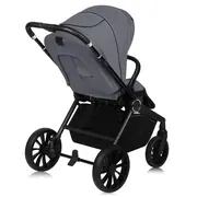 Carucior sport, Lionelo, Mika Plus, Cadru din aluminiu, Copertina XXL, Spatar reglabil in 3 pozitii, Cu accesorii, Pana la 22 kg, 6-48 luni; EN1888-1, EN1888-2 EN1466, Gri BYNLO-MIKA_PLUS_GREY_STONE