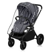 Carucior sport, Lionelo, Mika Plus, Cadru din aluminiu, Copertina XXL, Spatar reglabil in 3 pozitii, Cu accesorii, Pana la 22 kg, 6-48 luni; EN1888-1, EN1888-2 EN1466, Gri BYNLO-MIKA_PLUS_GREY_STONE