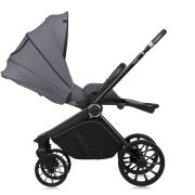 Carucior sport, Lionelo, Mika Plus, Cadru din aluminiu, Copertina XXL, Spatar reglabil in 3 pozitii, Cu accesorii, Pana la 22 kg, 6-48 luni; EN1888-1, EN1888-2 EN1466, Gri BYNLO-MIKA_PLUS_GREY_STONE