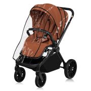 Carucior sport, Lionelo, Mika Plus, Cadru din aluminiu, Copertina XXL, Spatar reglabil in 3 pozitii, Cu accesorii, Pana la 22 kg, 6-48 luni; EN1888-1, EN1888-2 EN1466, Maro BYNLO-MIKA_PLUS_BROWN_RUST