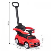 Masinuta de impins cu maner mercedes c class ecotoys 668 - rosu edeedi668red