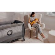 Patut pliant, Lionelo, Stefi Plus, Cu doua nivele, Cu intrare laterala cu fermoar, 2 roti, 120 x 60 cm, Conform cu standardul european de securitate EN 716, Bej BYNLO-STEFI_PLUS_BEIGE_CAPPUCCINO
