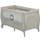 Patut pliant, Lionelo, Stefi Plus, Cu doua nivele, Cu intrare laterala cu fermoar, 2 roti, 120 x 60 cm, Conform cu standardul european de securitate EN 716, Bej BYNLO-STEFI_PLUS_BEIGE_CAPPUCCINO