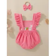 Salopeta roz cu iepurasi dragalasi pentru bebelusi mbtu80-de