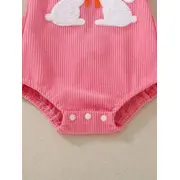 Salopeta roz cu iepurasi dragalasi pentru bebelusi mbtu80-de