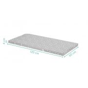 Saltea basic cu design 120/60/4 cm. gri,  Kreis Design