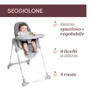 Scaun de masa Chicco Polly Armonia Carrara, 0luni+ CHC8714043-8