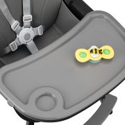 Scaun de masa copii Momi Flovi, Piele ecologica, Black KRTKRKA00033
